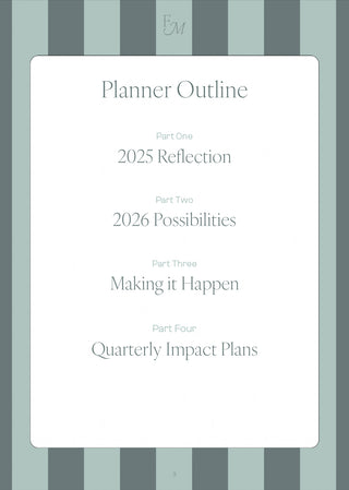 2026 Overachiever's Reset Planner - Digital