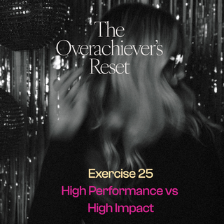 Reset Exercise: High Performance vs High Impact