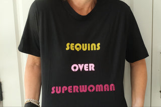 Sequins Over Superwoman T-Shirt